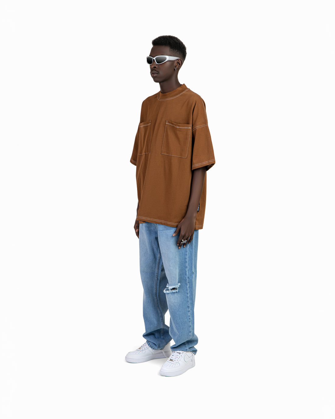 Oversized T-Shirt With Stitching