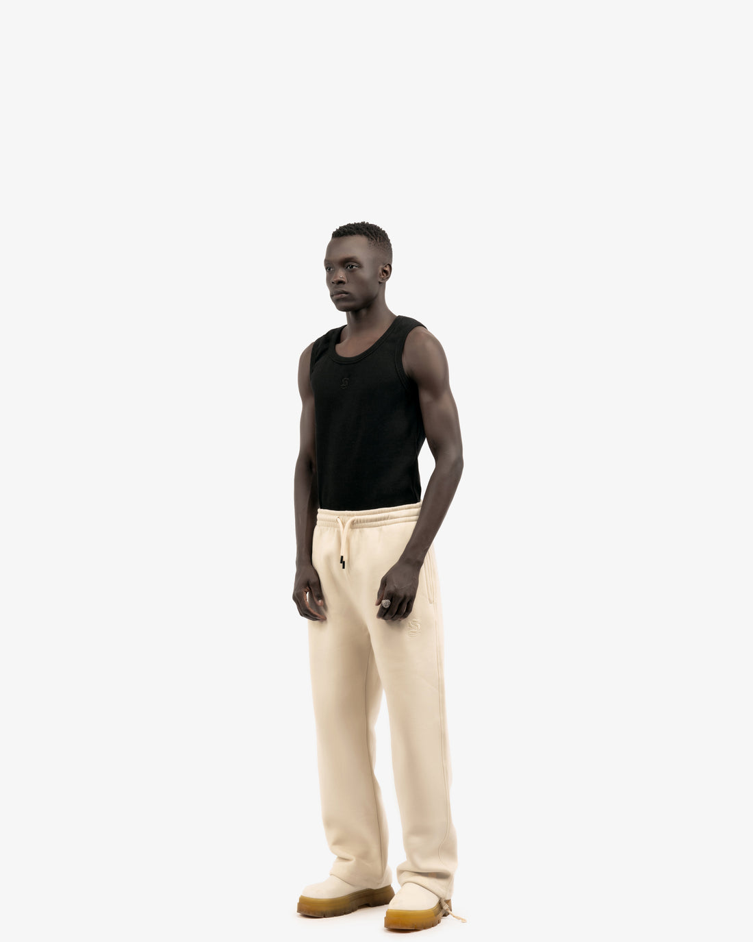 Basic Comfort Sweatpants In Beige