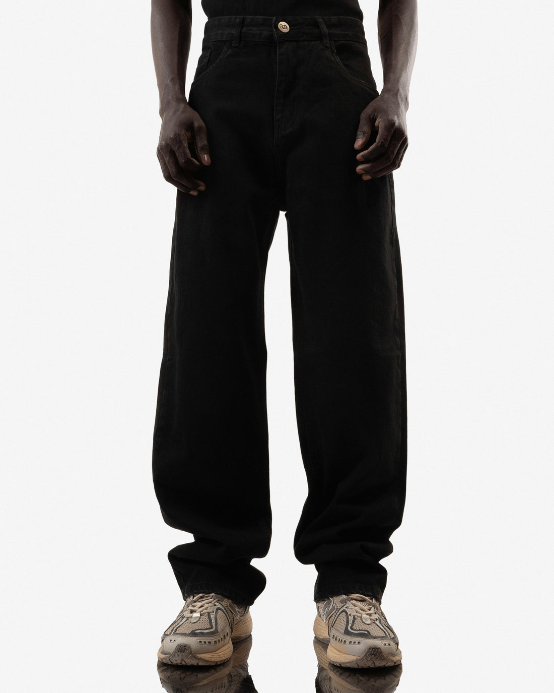 Midnight Black Baggy Jeans