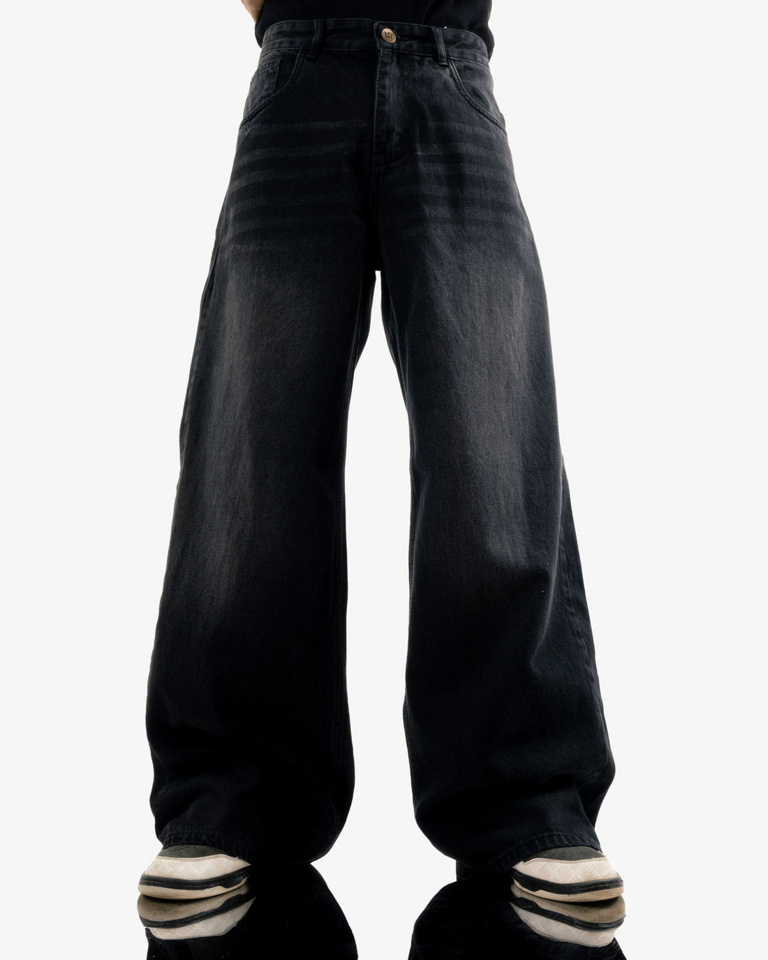 Extreme Super Baggy Jeans - Washed Black