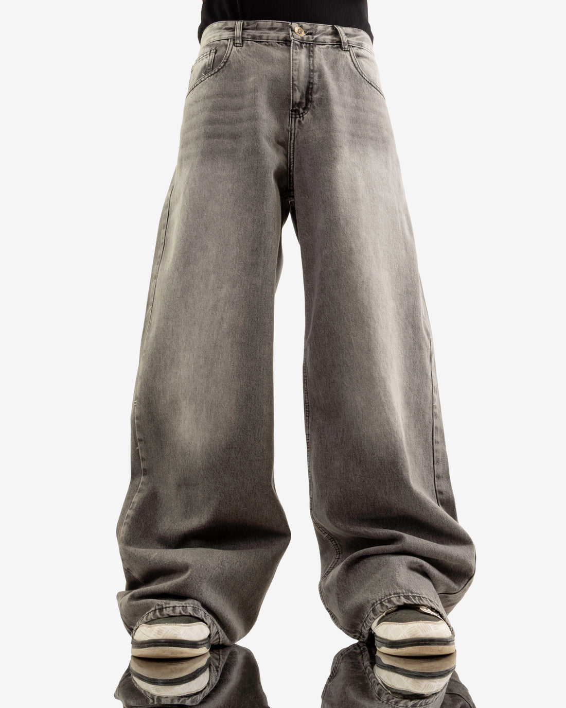 Extreme Super Baggy Jeans - Grey Wash