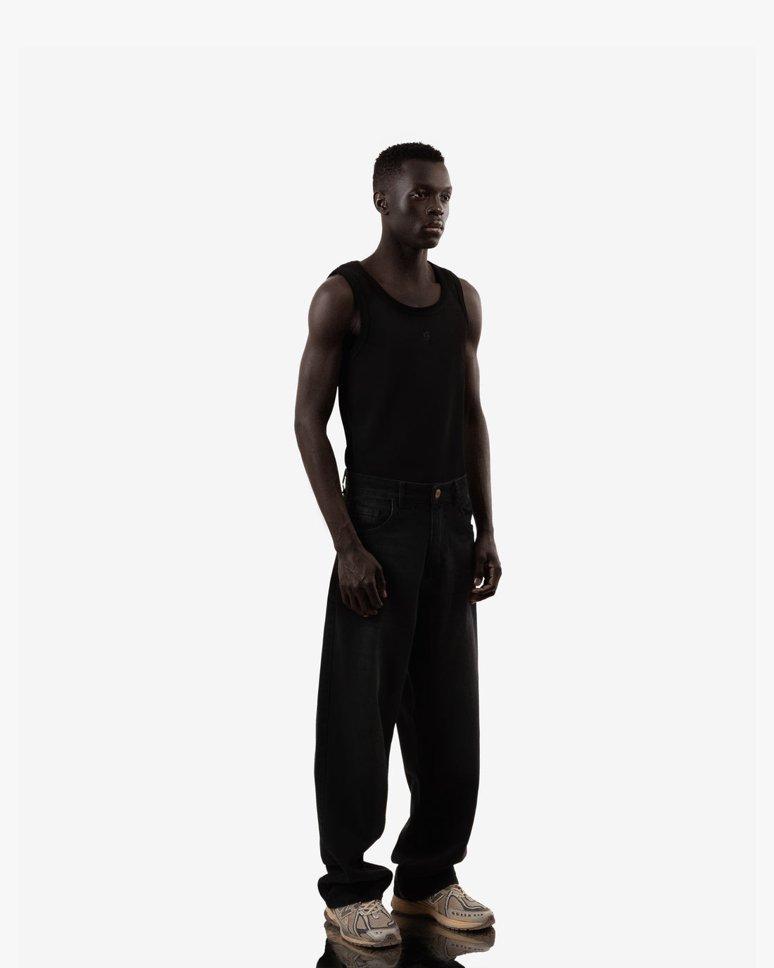 Extreme Fade Black Super Baggy Jeans