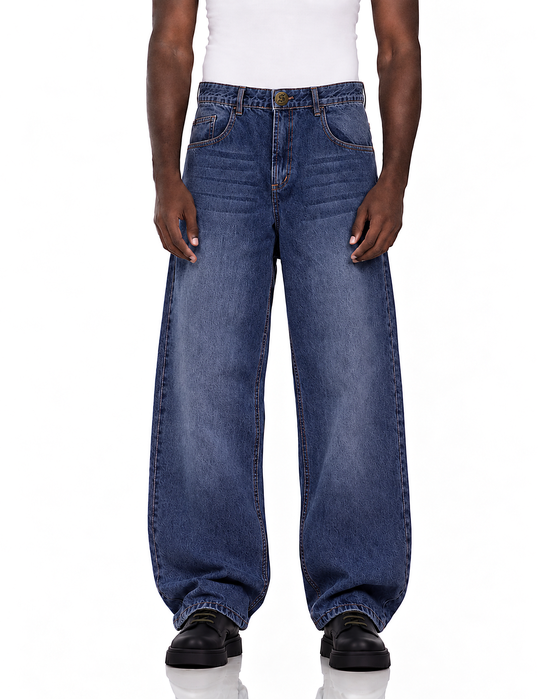 Essential Deep Blue Super Baggy Jeans
