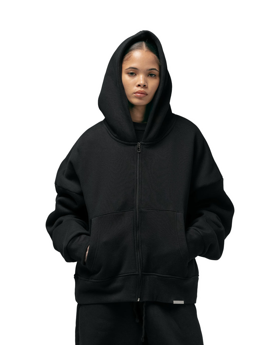 Streetwear Essential V2 Boxy Zip Hoodie