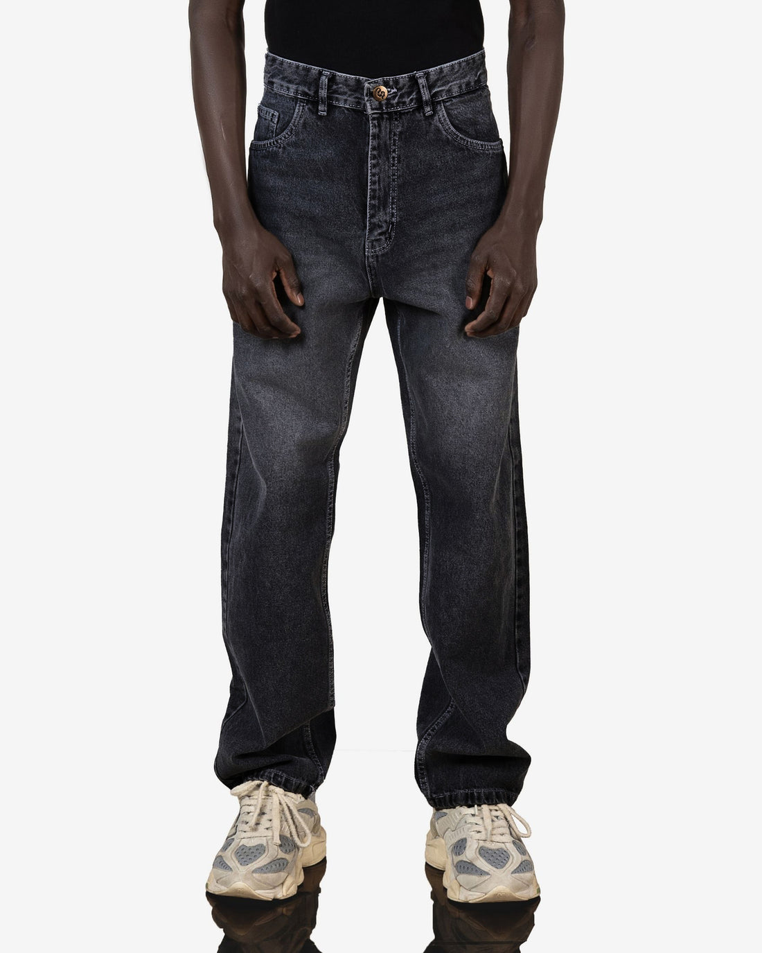 Streetwear Baggy Fit Jeans In Grey