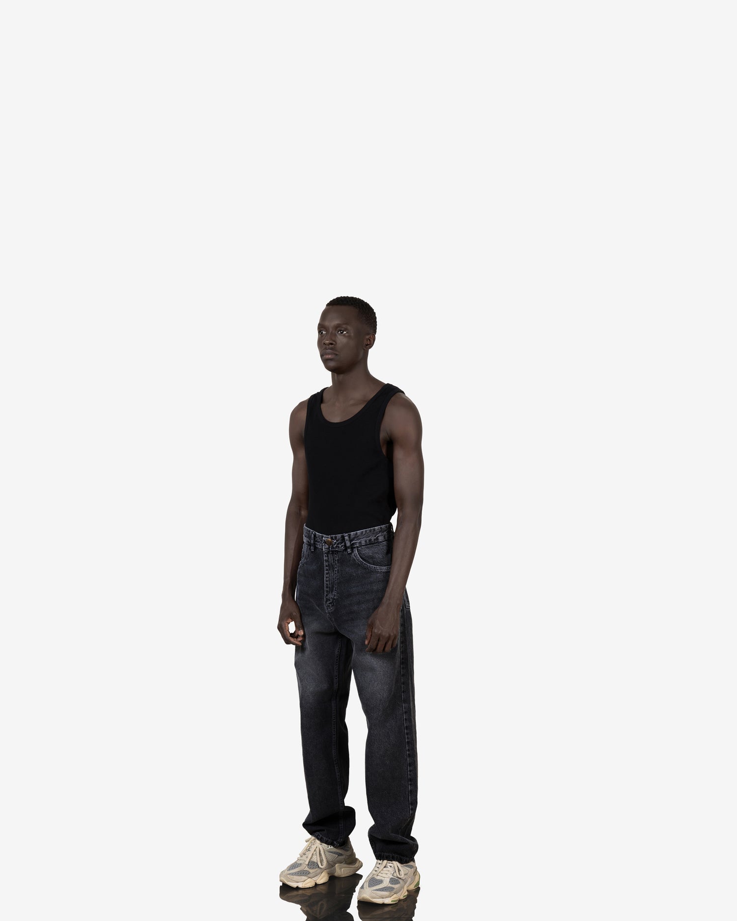 Streetwear Baggy Fit Jeans In Grey