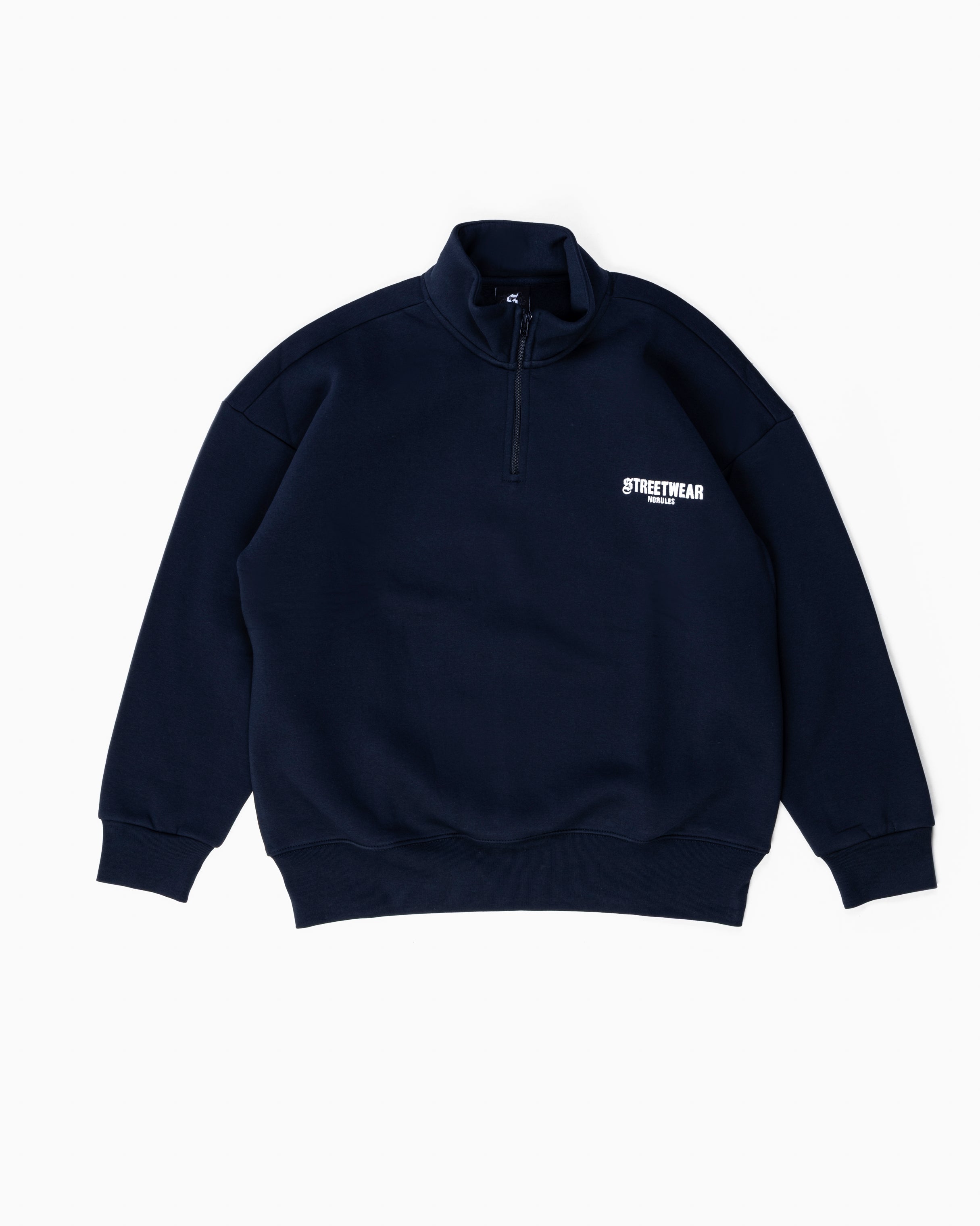 Streetwear Essential Oversized Quarter-Zip