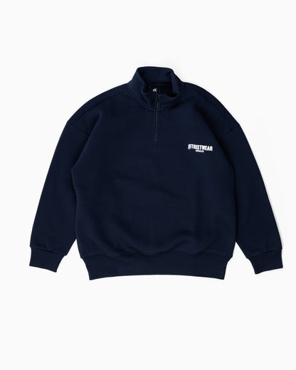 Streetwear Essential Oversized Quarter-Zip