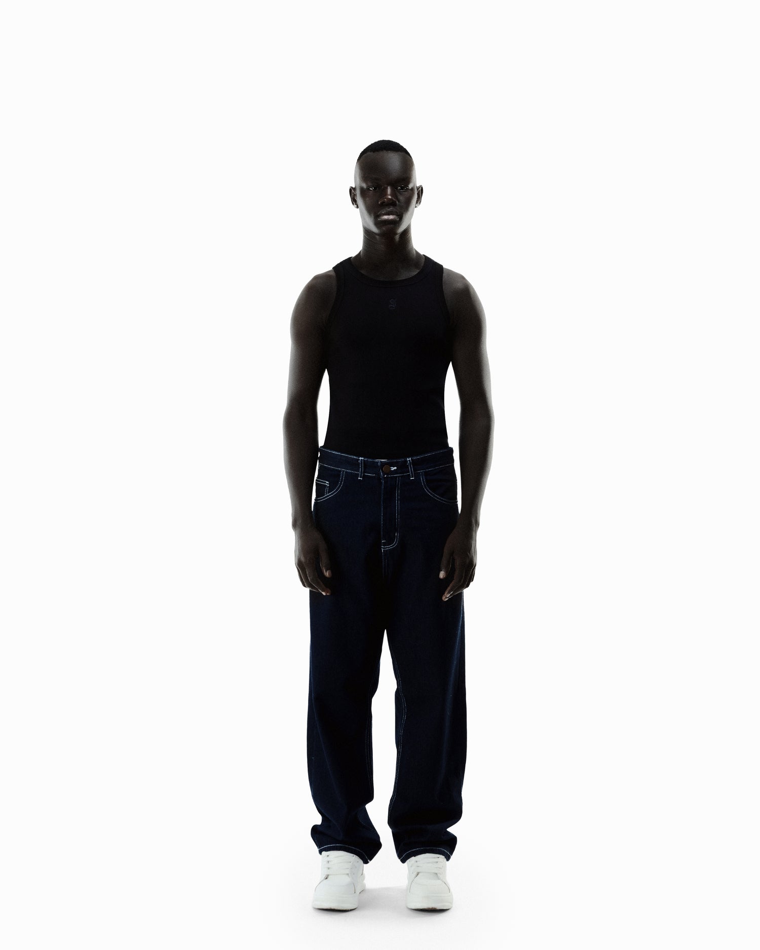 Raw Navy Super Baggy Jeans