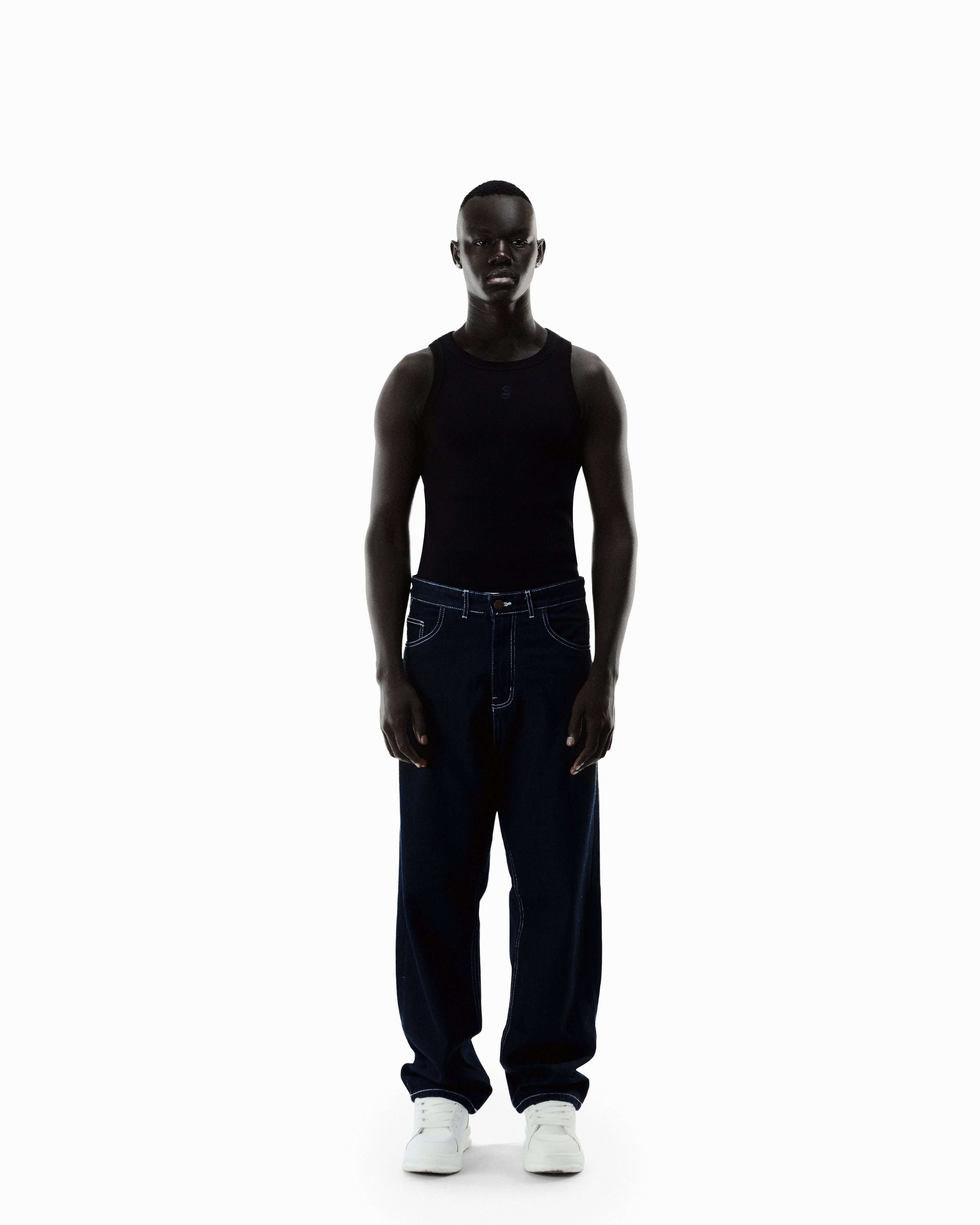 Raw Navy Super Baggy Jeans