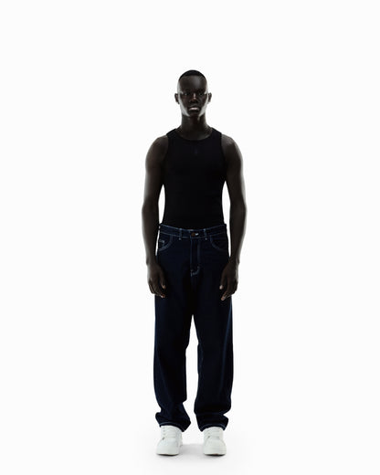 Raw Navy Super Baggy Jeans