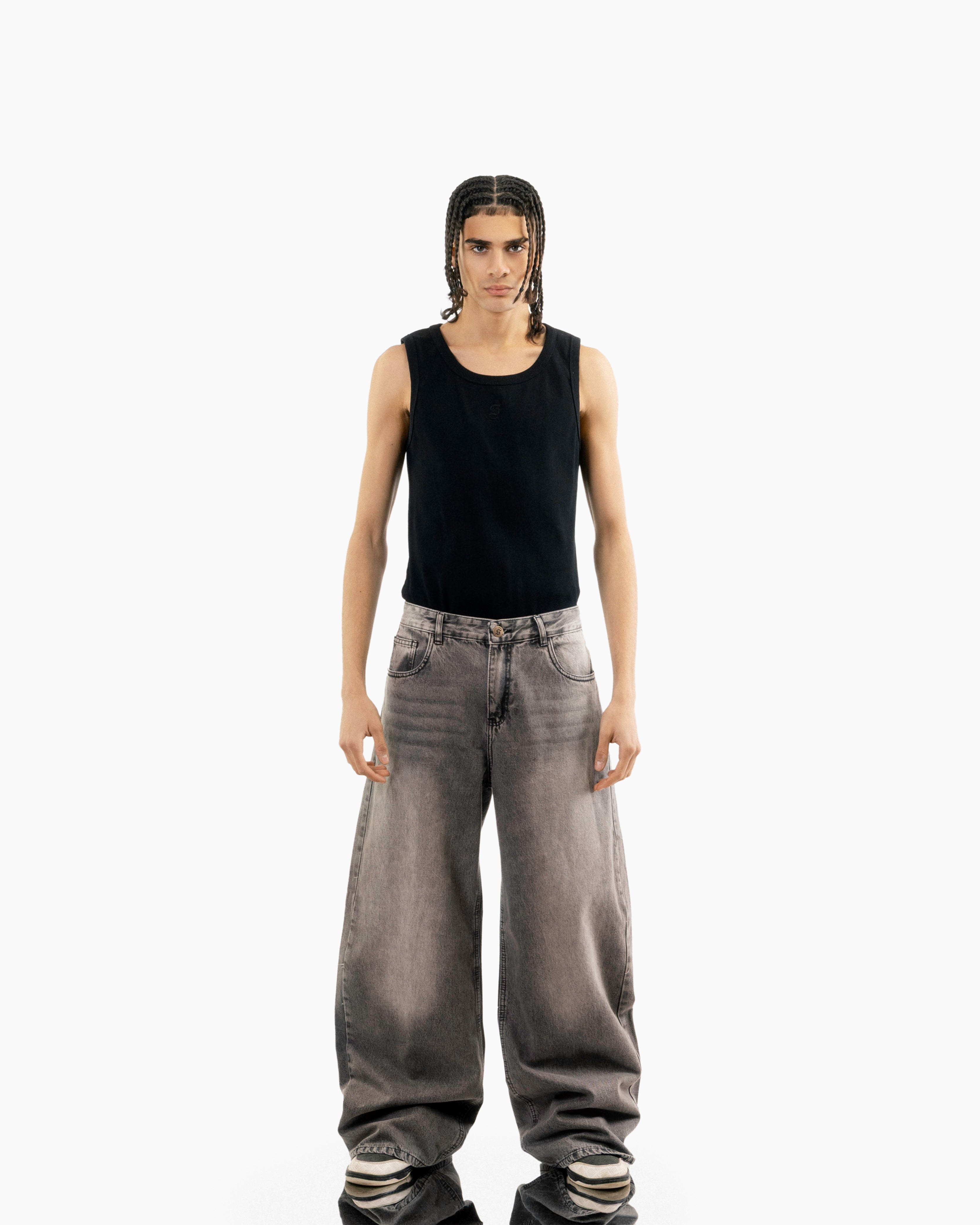 Extreme Super Baggy Jeans - Grey Wash