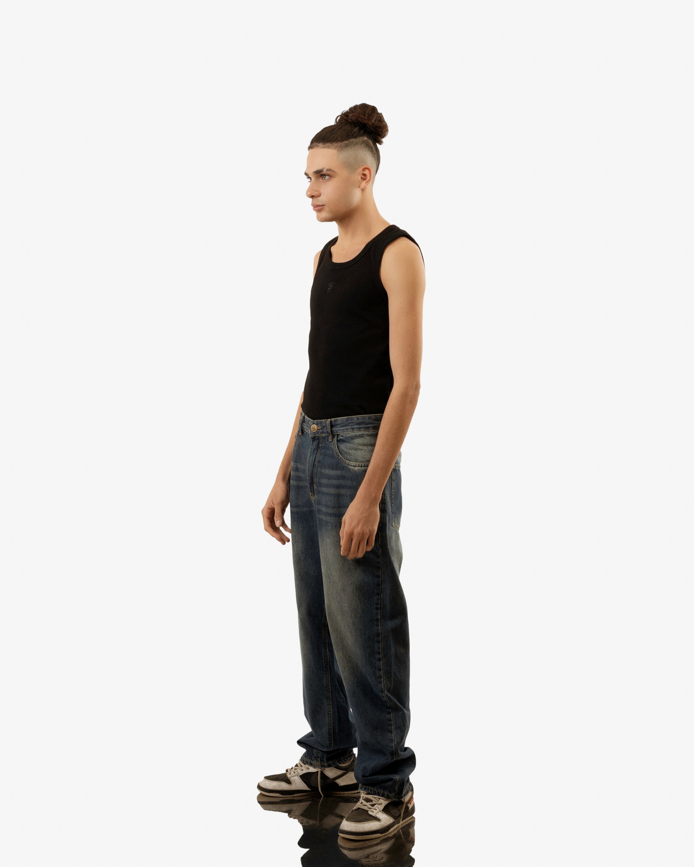 Ocean Blue Baggy Jeans