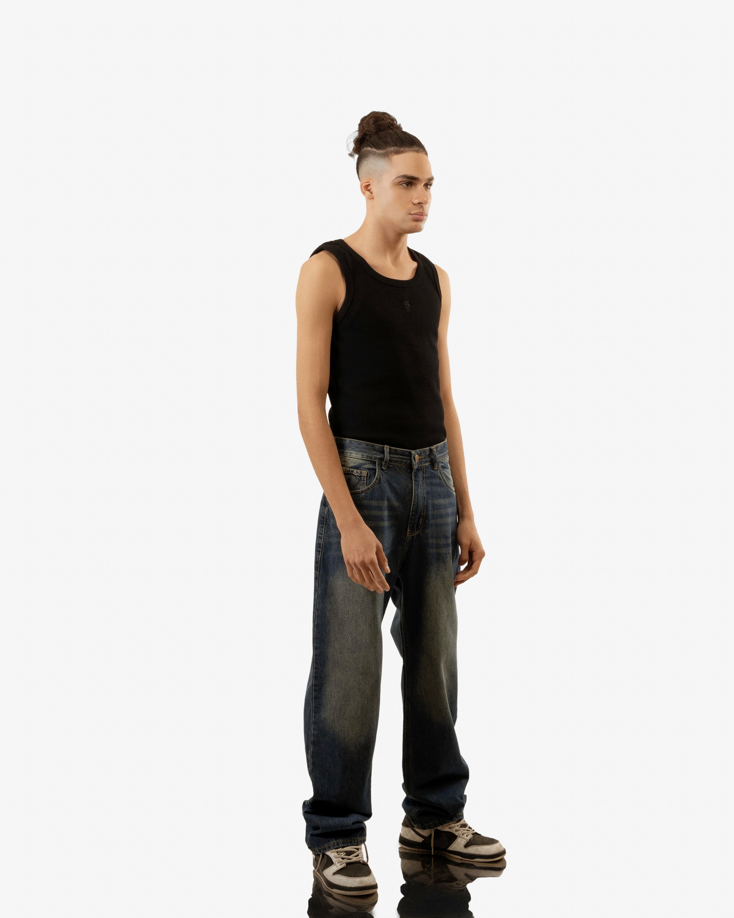 Ocean Blue Baggy Jeans