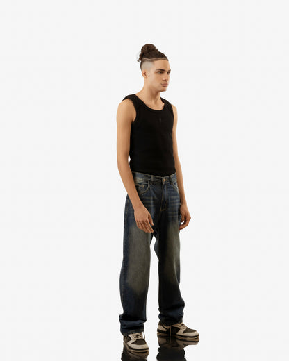 Ocean Blue Baggy Jeans