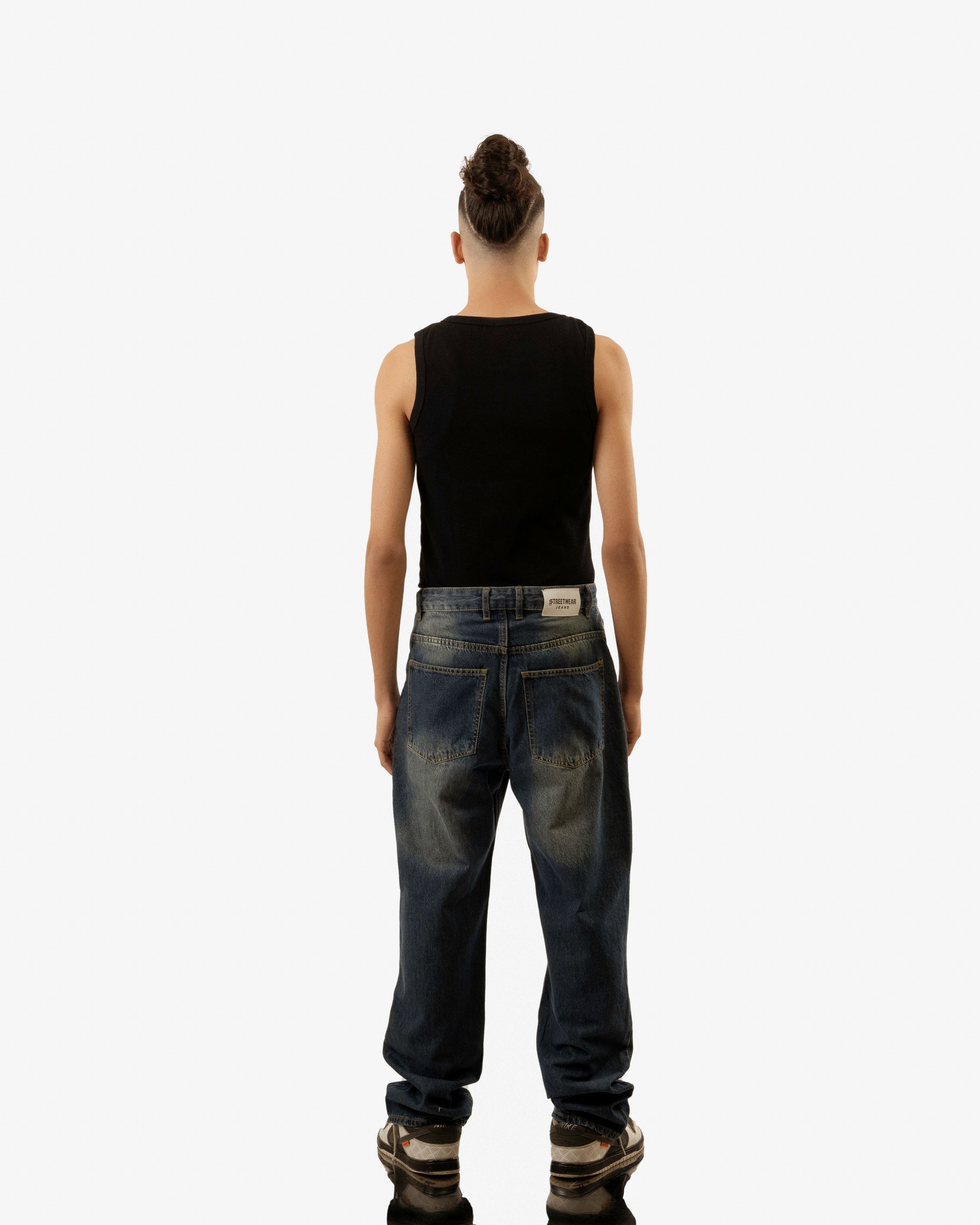 Ocean Blue Baggy Jeans