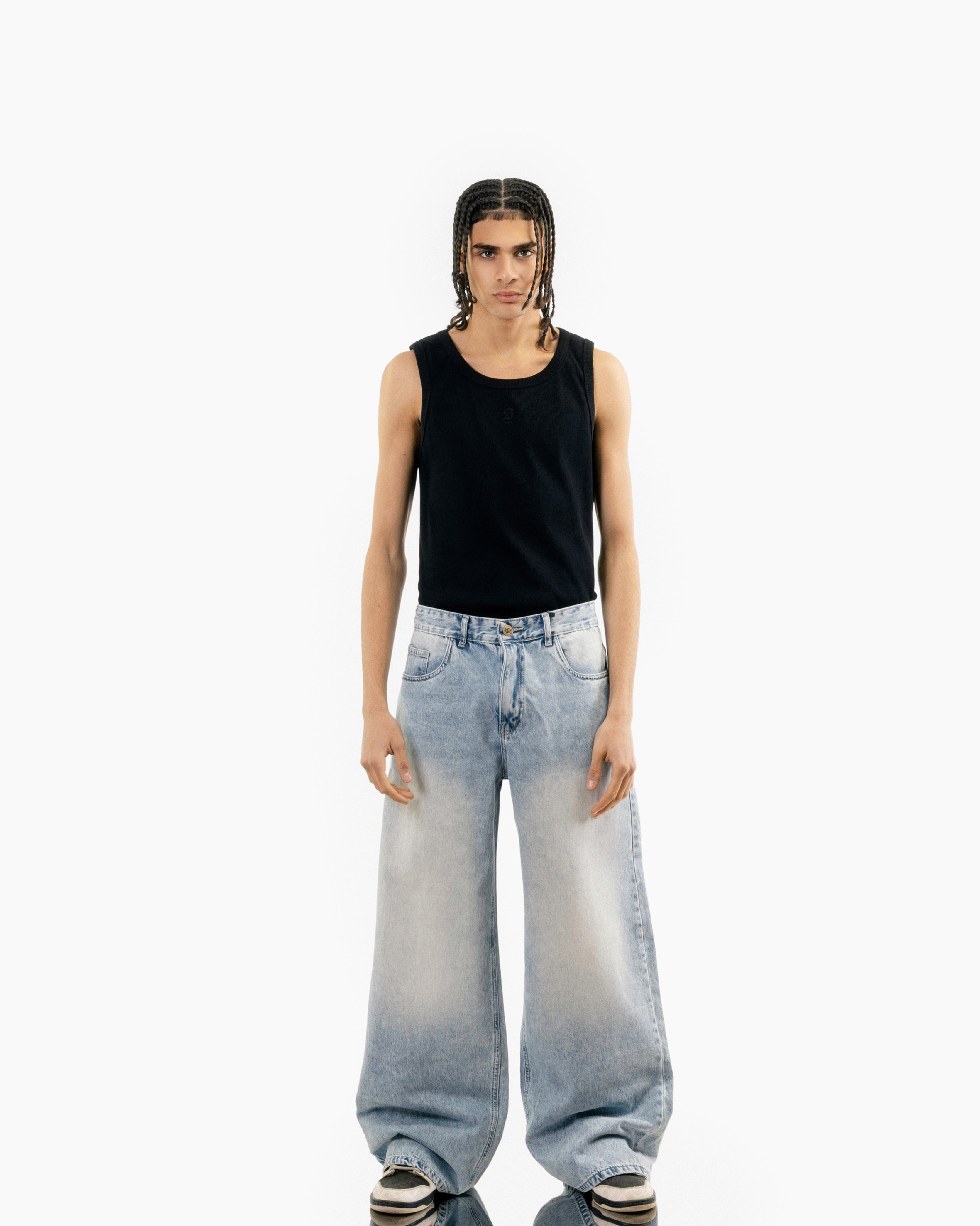 Extreme Super Baggy Jeans - Light Blue Wash