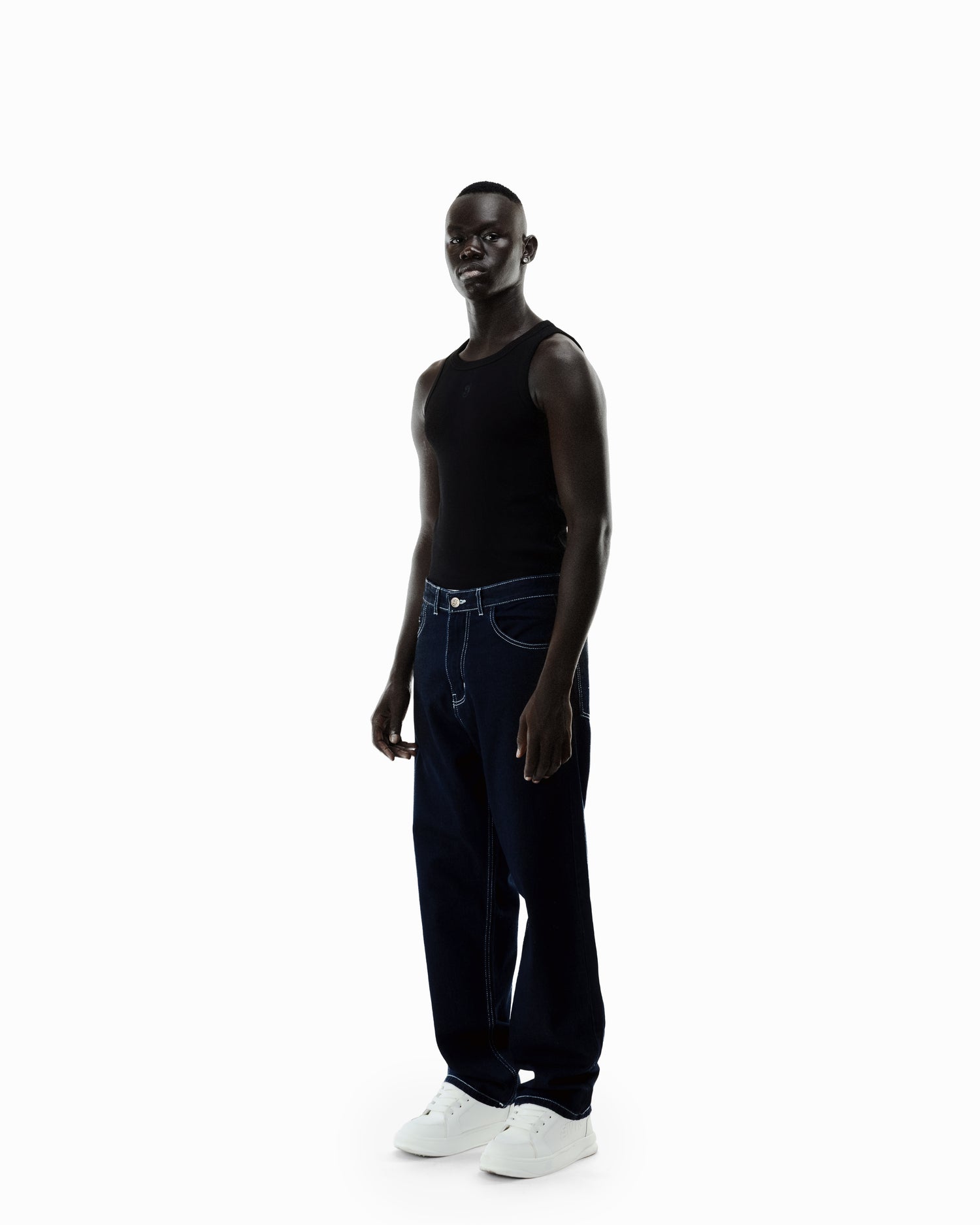 Raw Navy Super Baggy Jeans