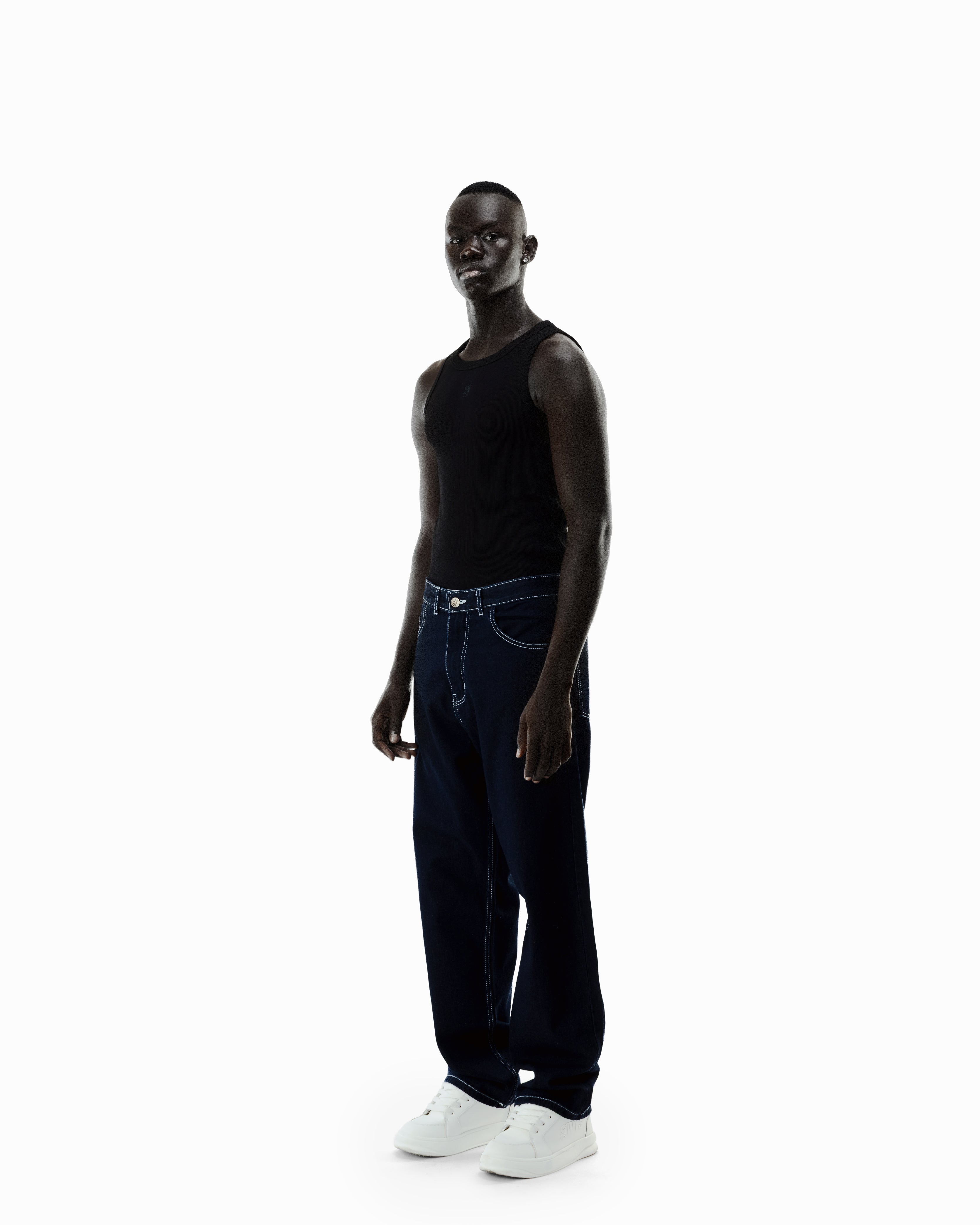 Raw Navy Super Baggy Jeans