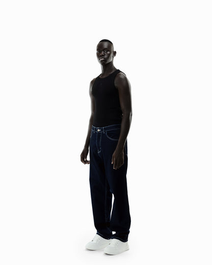 Raw Navy Super Baggy Jeans