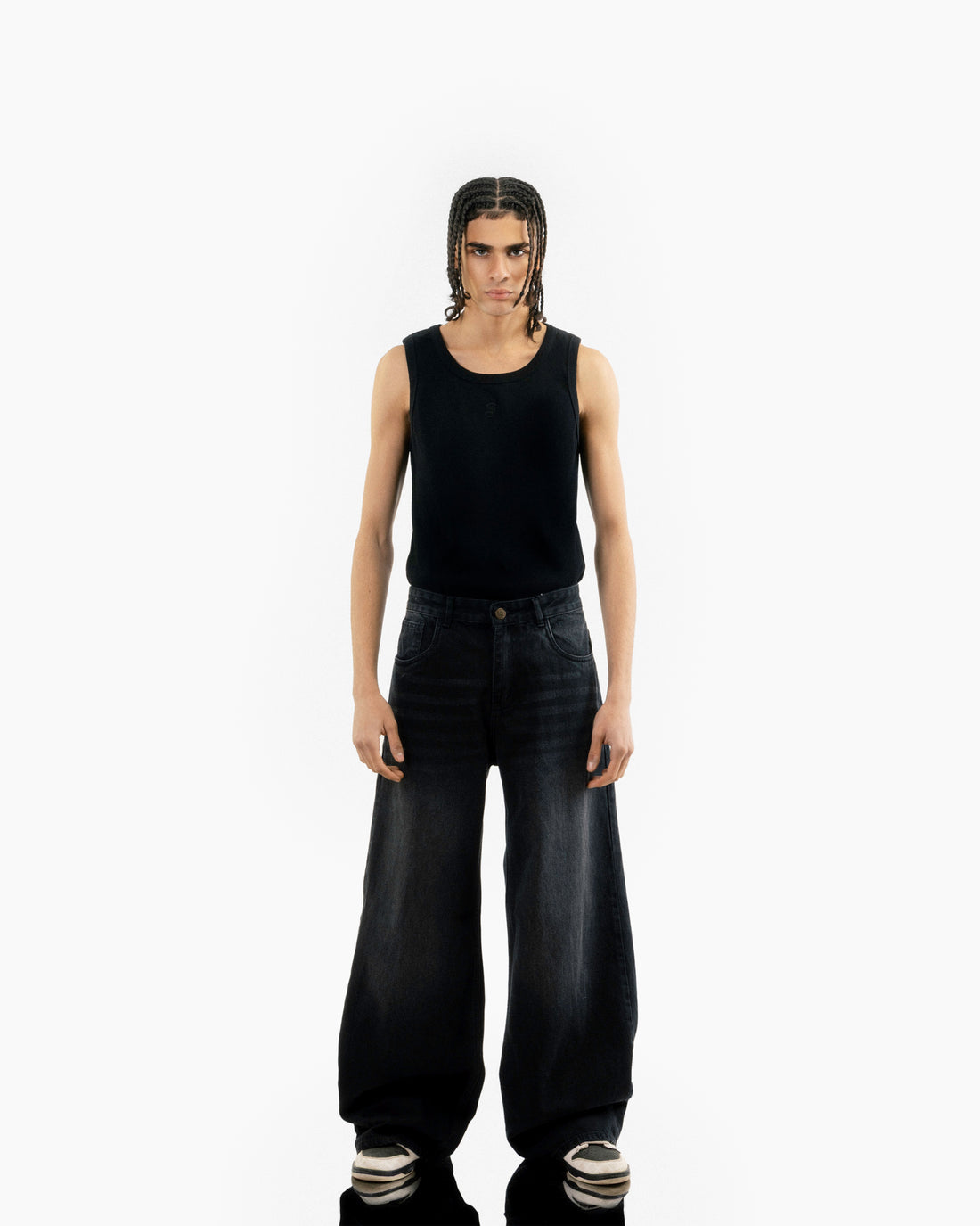 Extreme Super Baggy Jeans - Washed Black