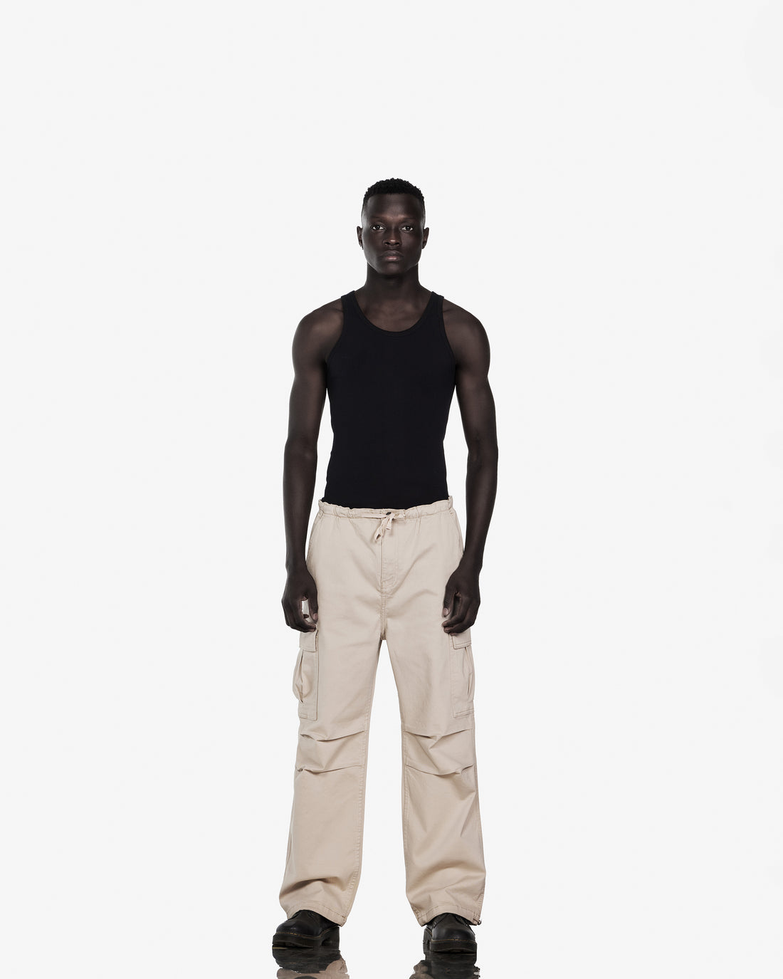 Baggy Fit Parachute Cargo Pants