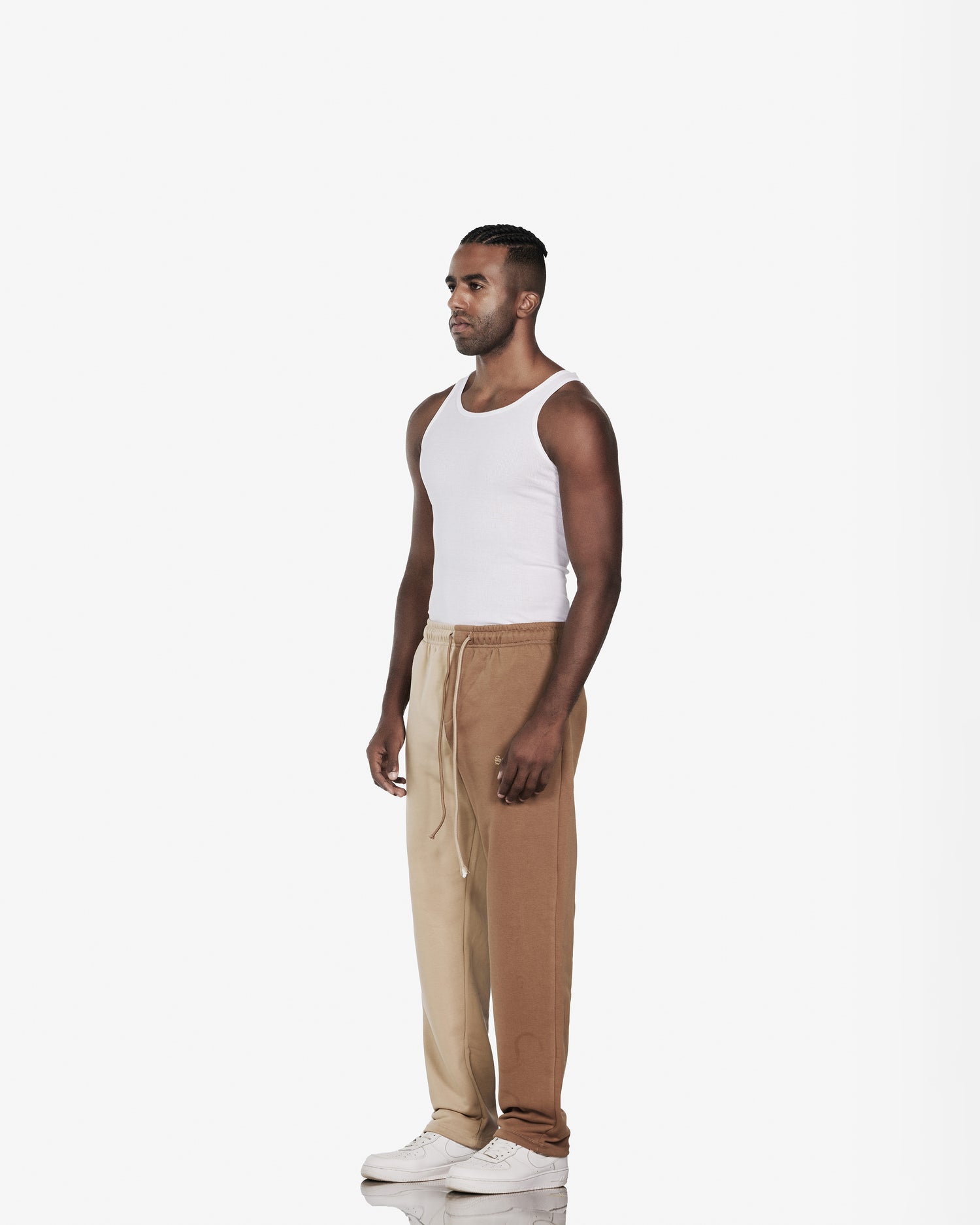 Streetwear Sweatpants Coffee/ Beige