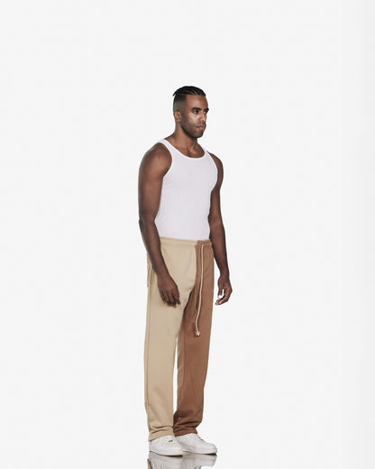 Streetwear Sweatpants Coffee/ Beige