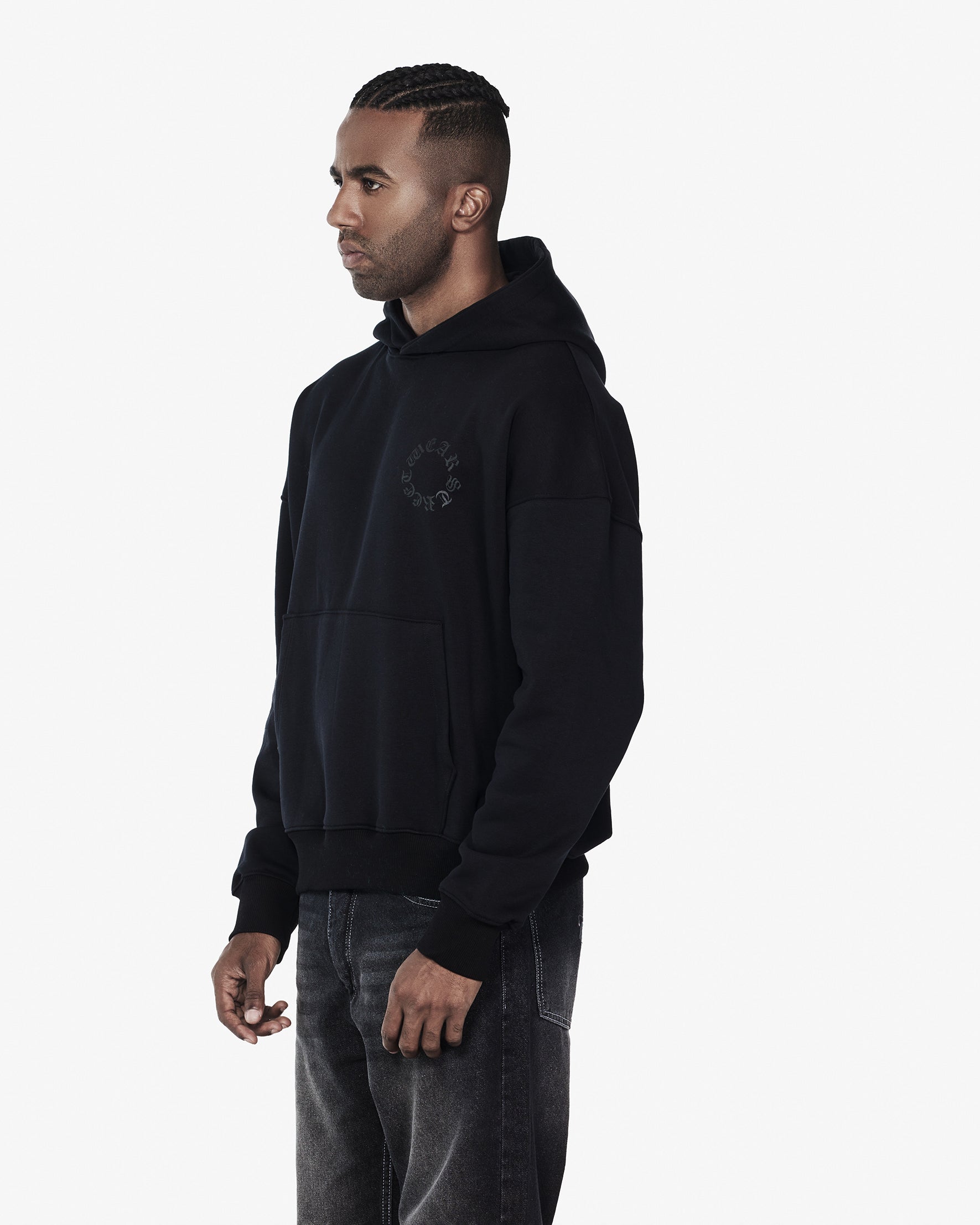 Oversized Hoodie With Circle Logo