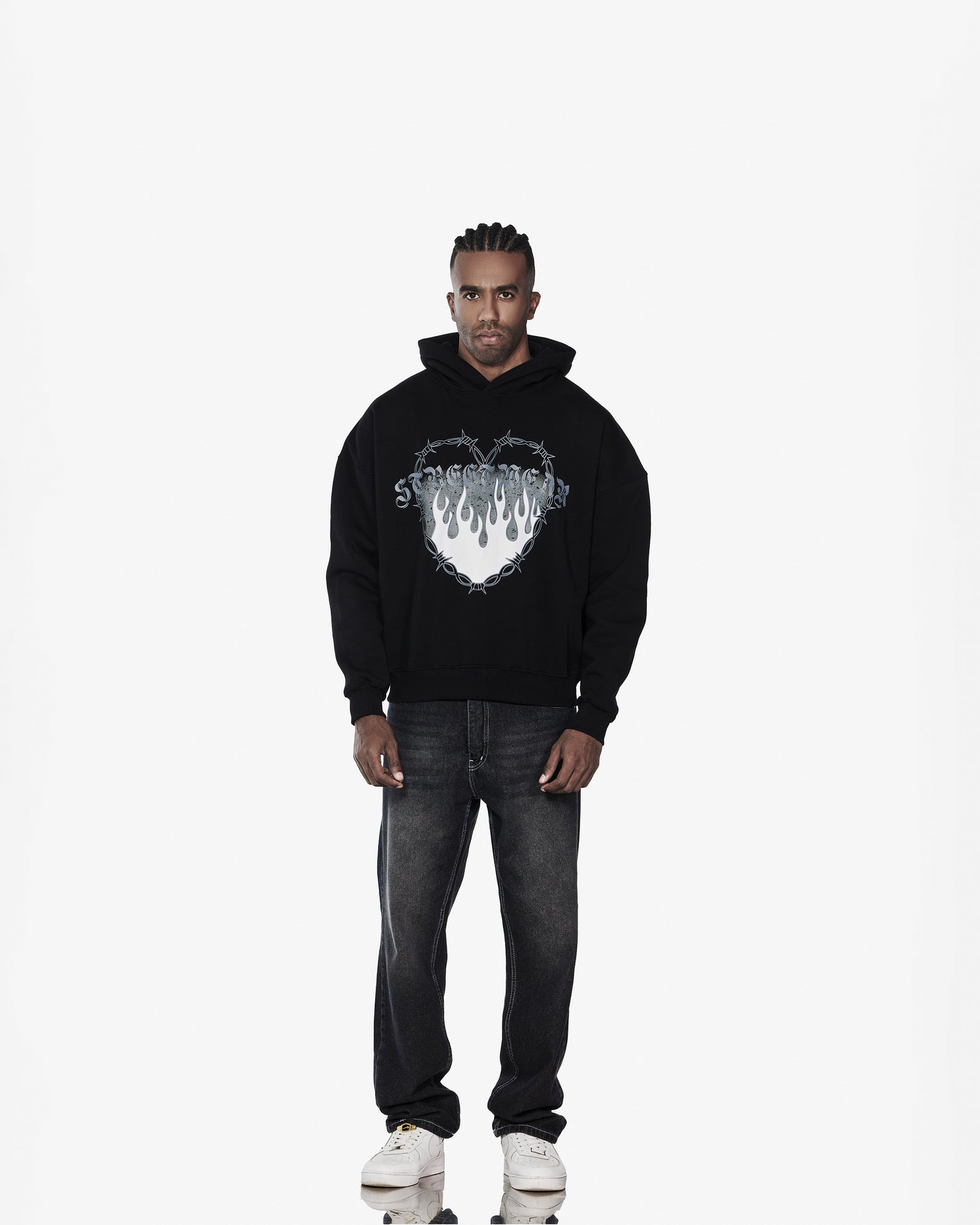 Heart On Fire Oversized Hoodie