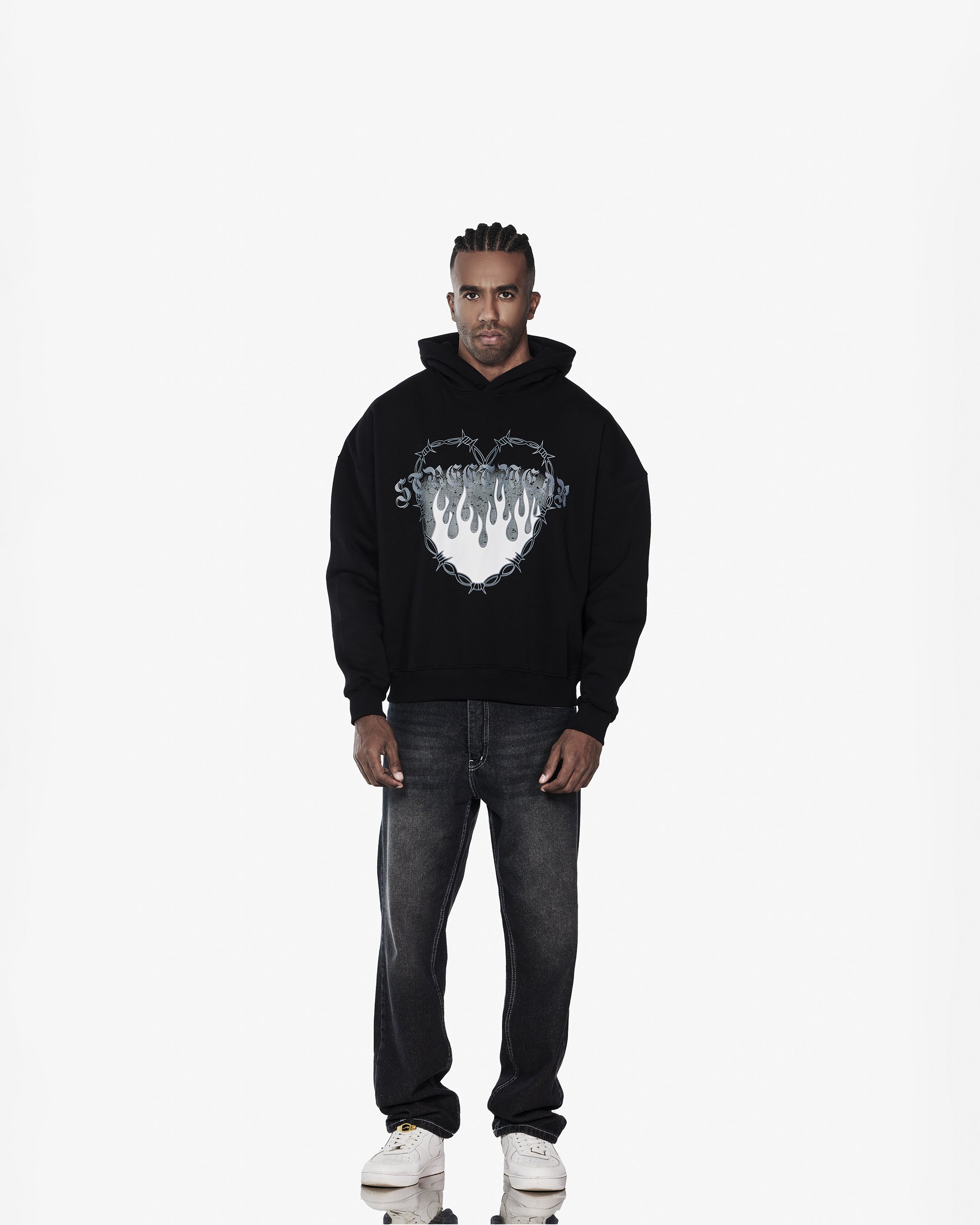 Heart On Fire Oversized Hoodie