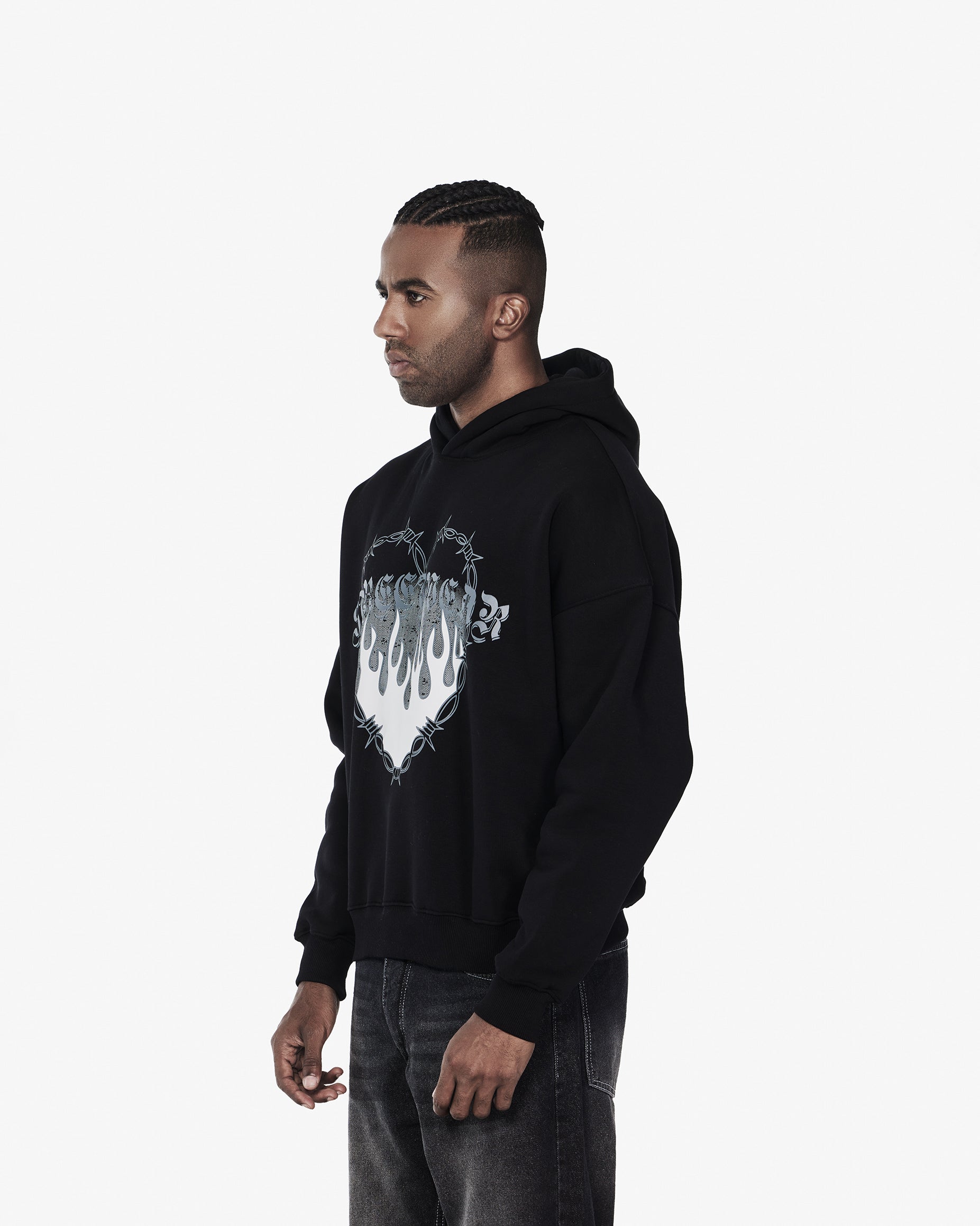 Heart On Fire Oversized Hoodie