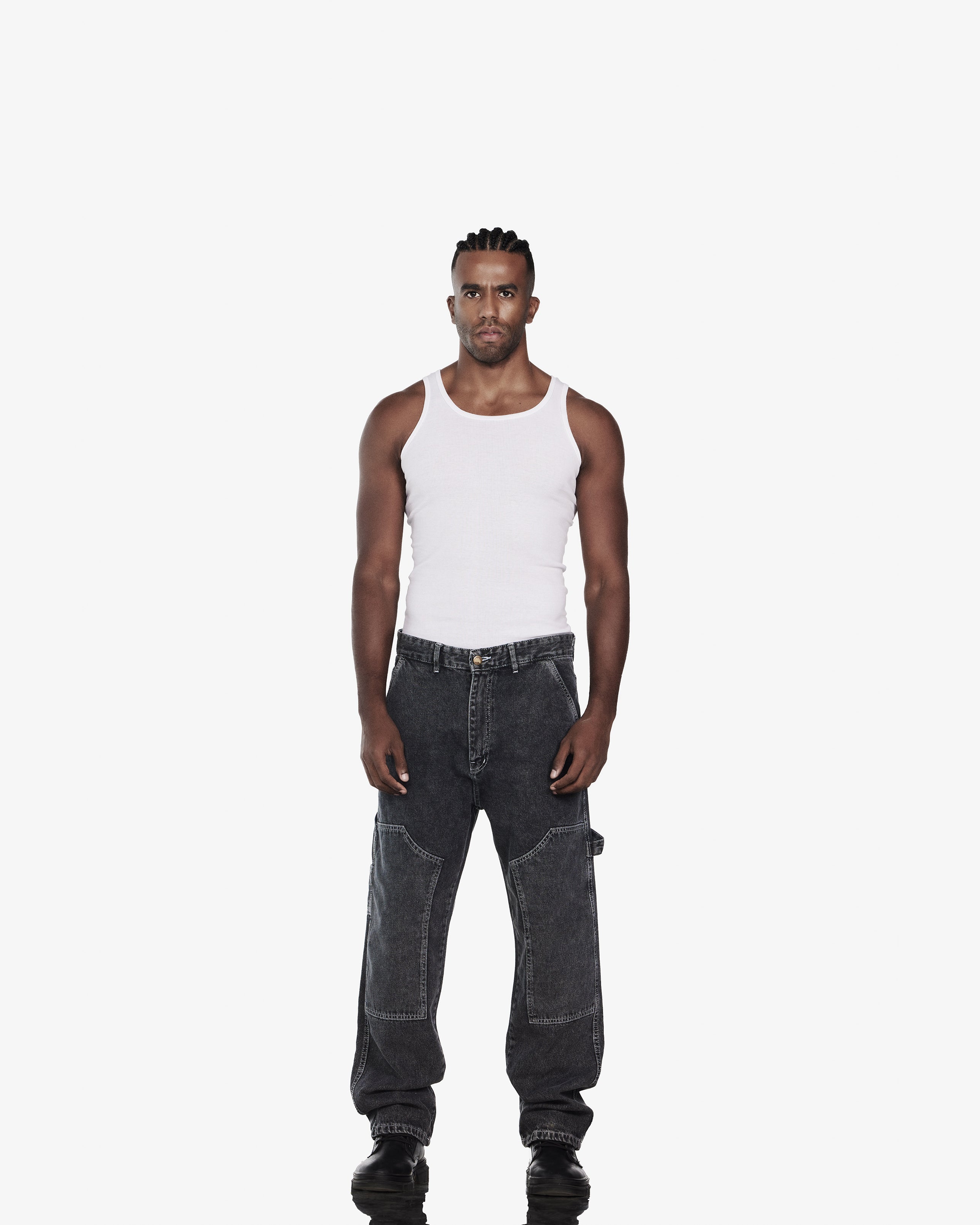 Carpenter Baggy Fit Jeans In Black