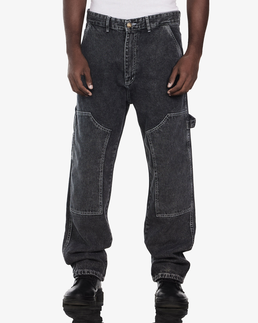 Carpenter Baggy Fit Jeans In Black