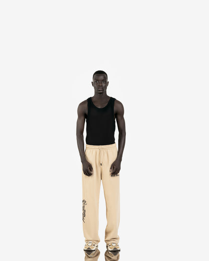Wideleg  Printed Logo Sweatpant