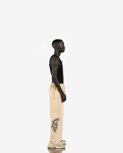 Wideleg  Printed Logo Sweatpant