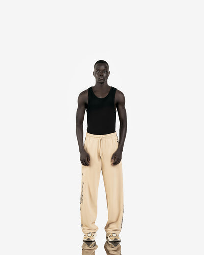 Printed Wide-Leg Sweatpant