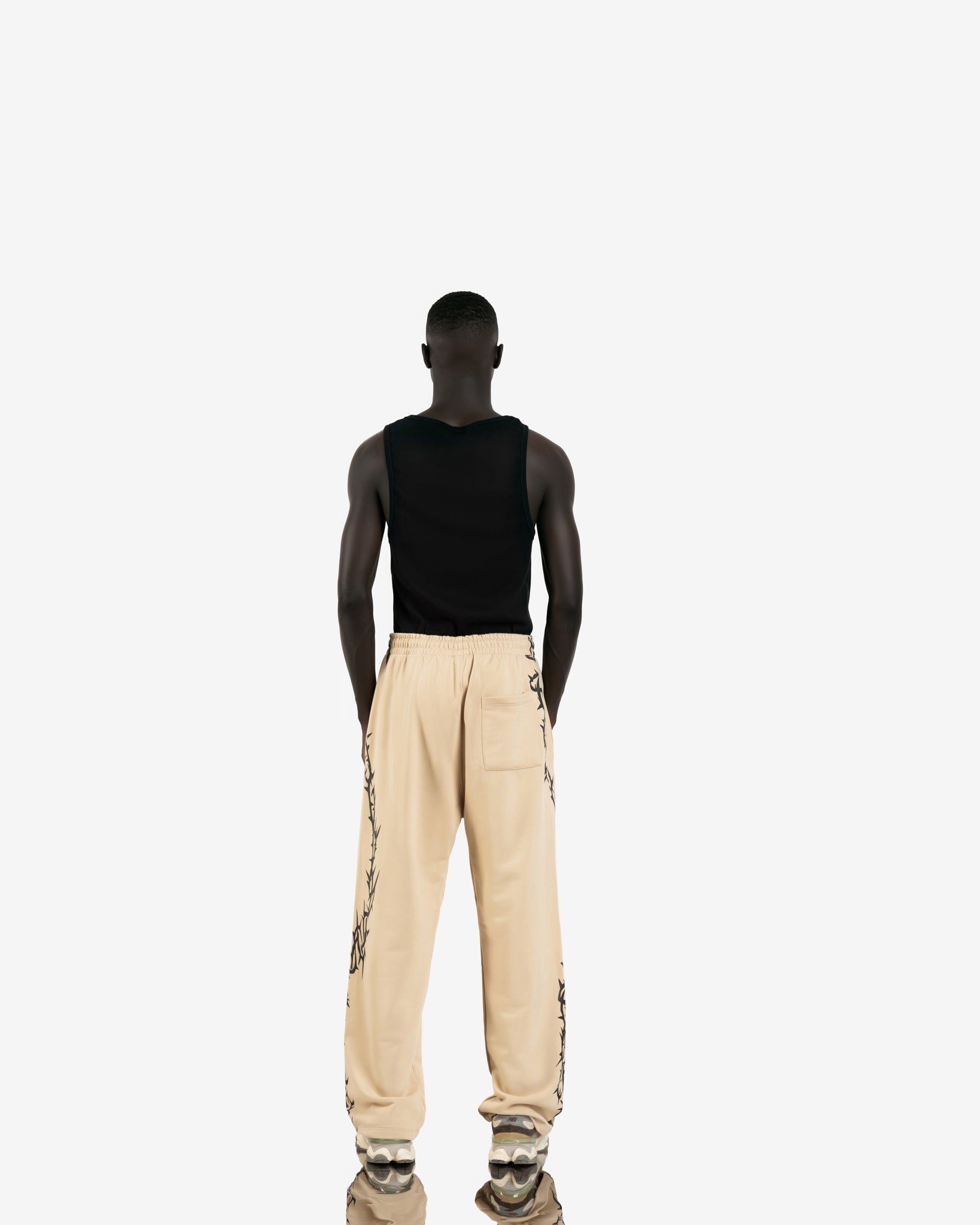 Printed Wide-Leg Sweatpant