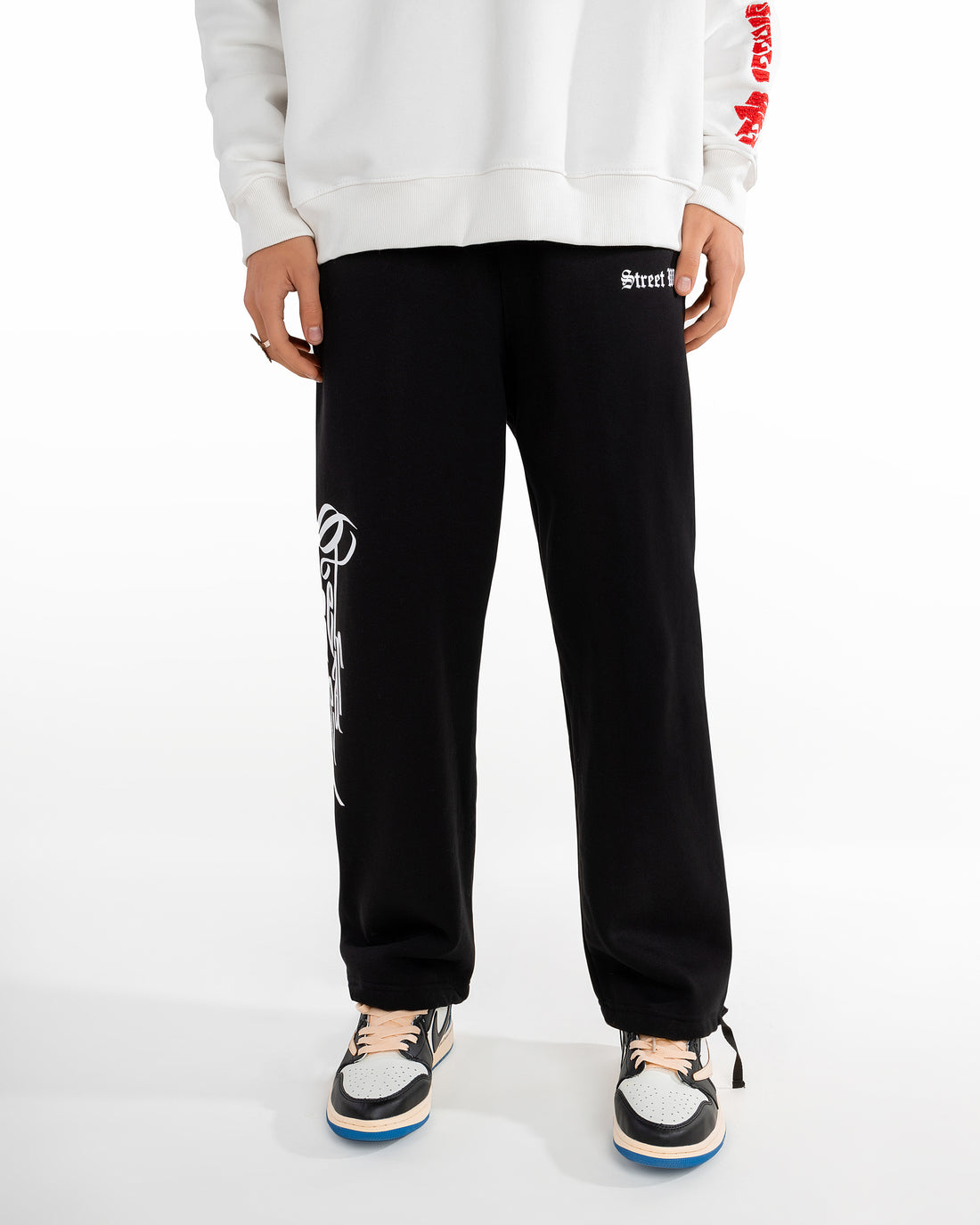 Wideleg  Printed Logo Sweatpant