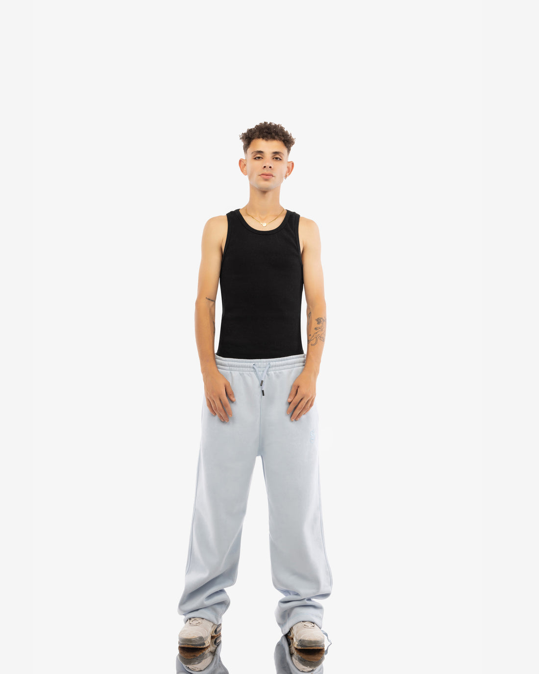 Basic Comfort Sweatpants In Light Blue