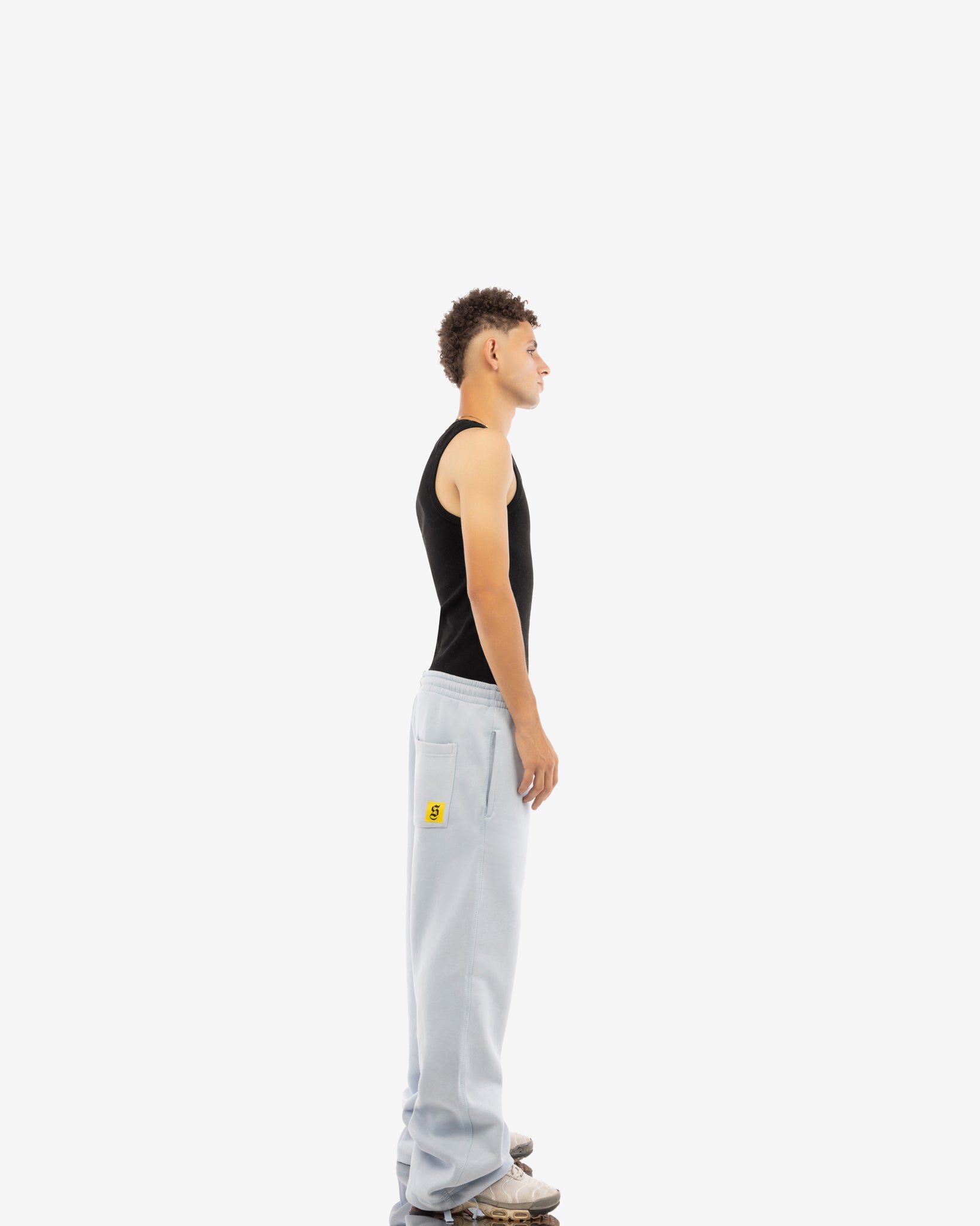 Basic Comfort Sweatpants In Light Blue