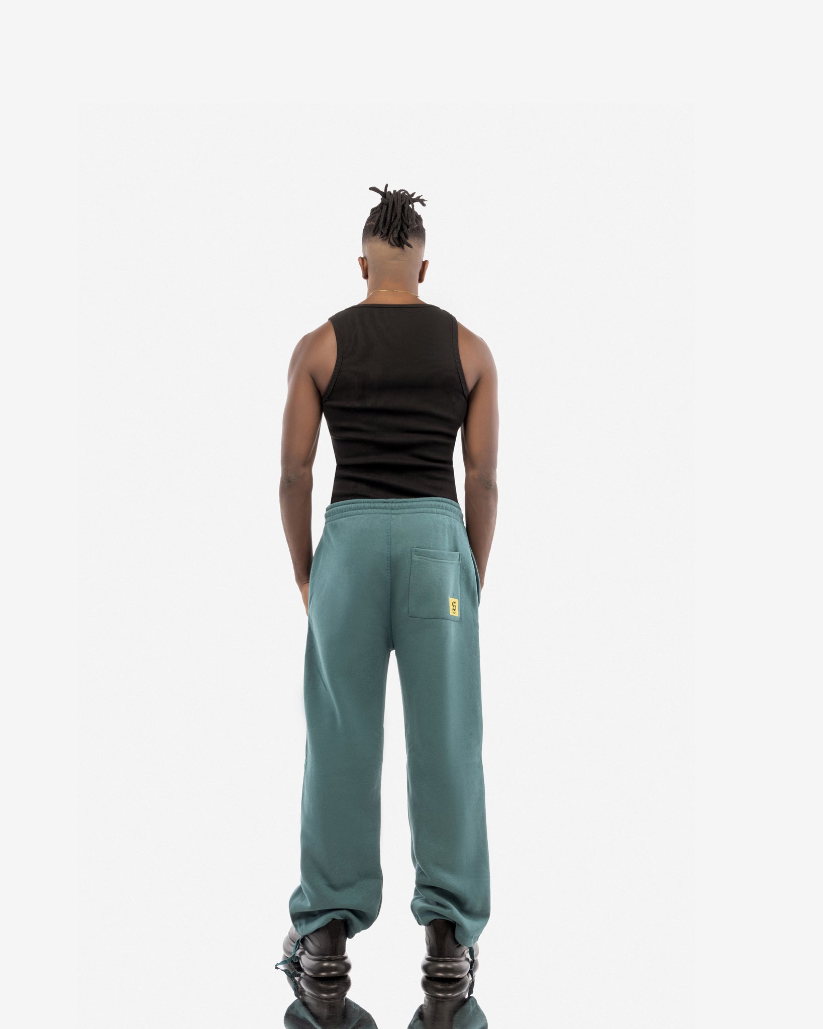 Basic Comfort Sweatpants In Olive Green