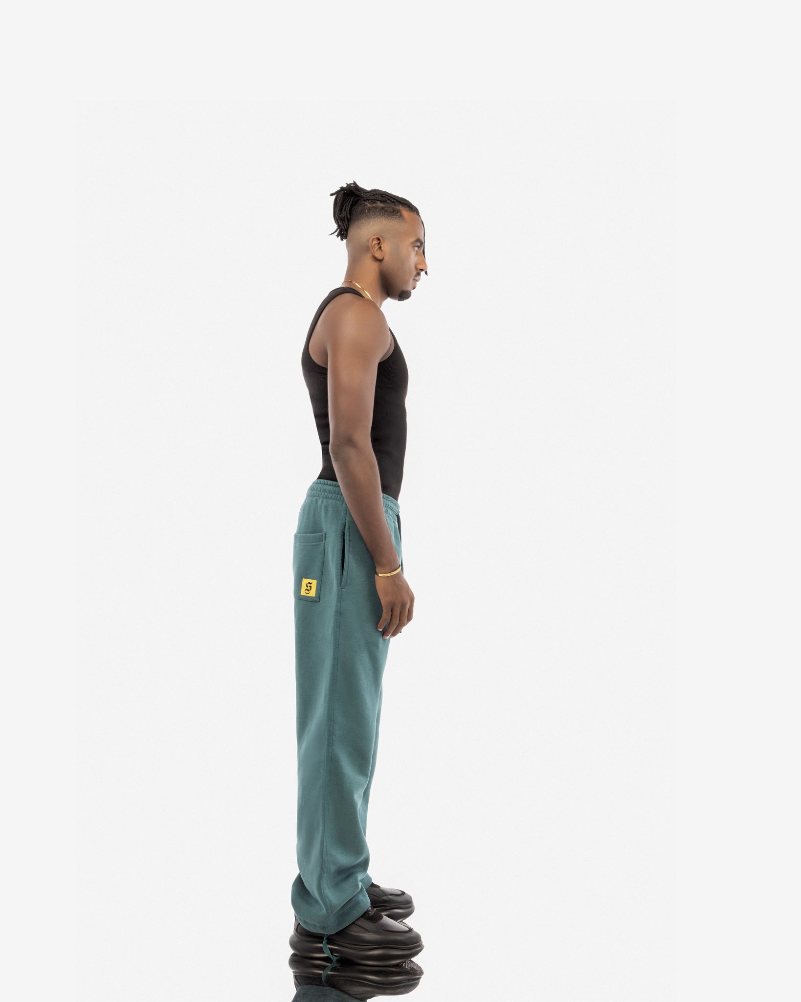 Basic Comfort Sweatpants In Olive Green