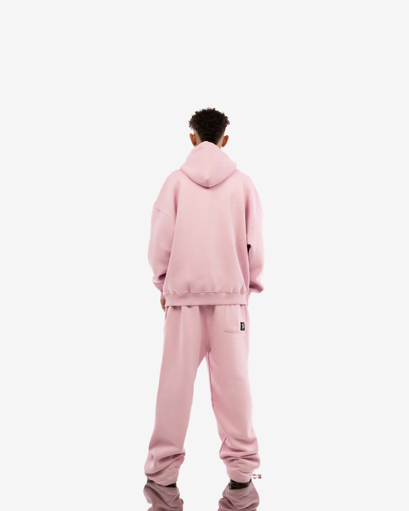Basic Comfort Hoodie In Rose