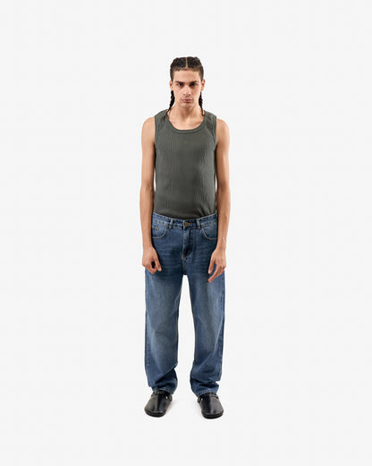 Raw Blue Baggy Fit Jeans
