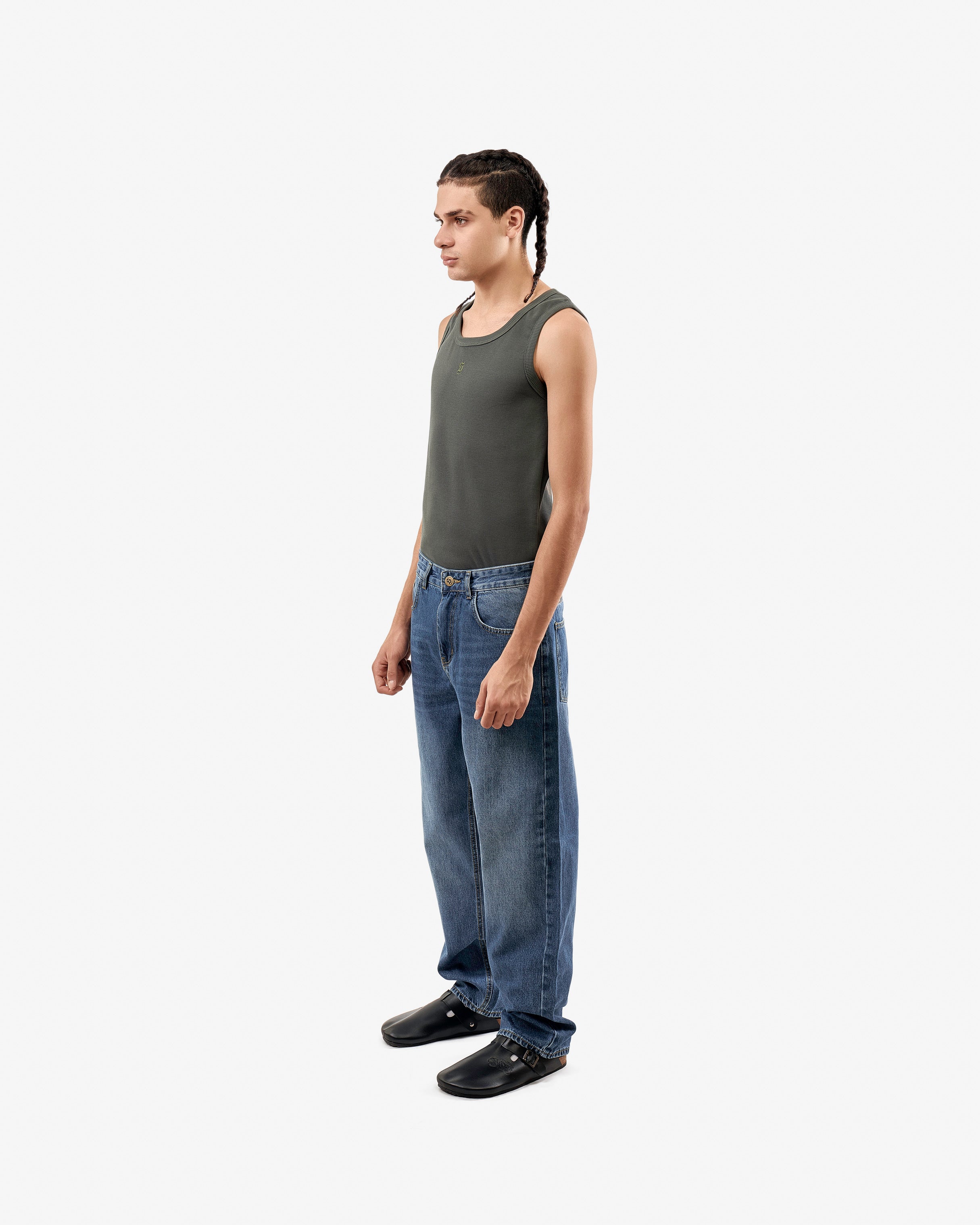Raw Blue Baggy Fit Jeans