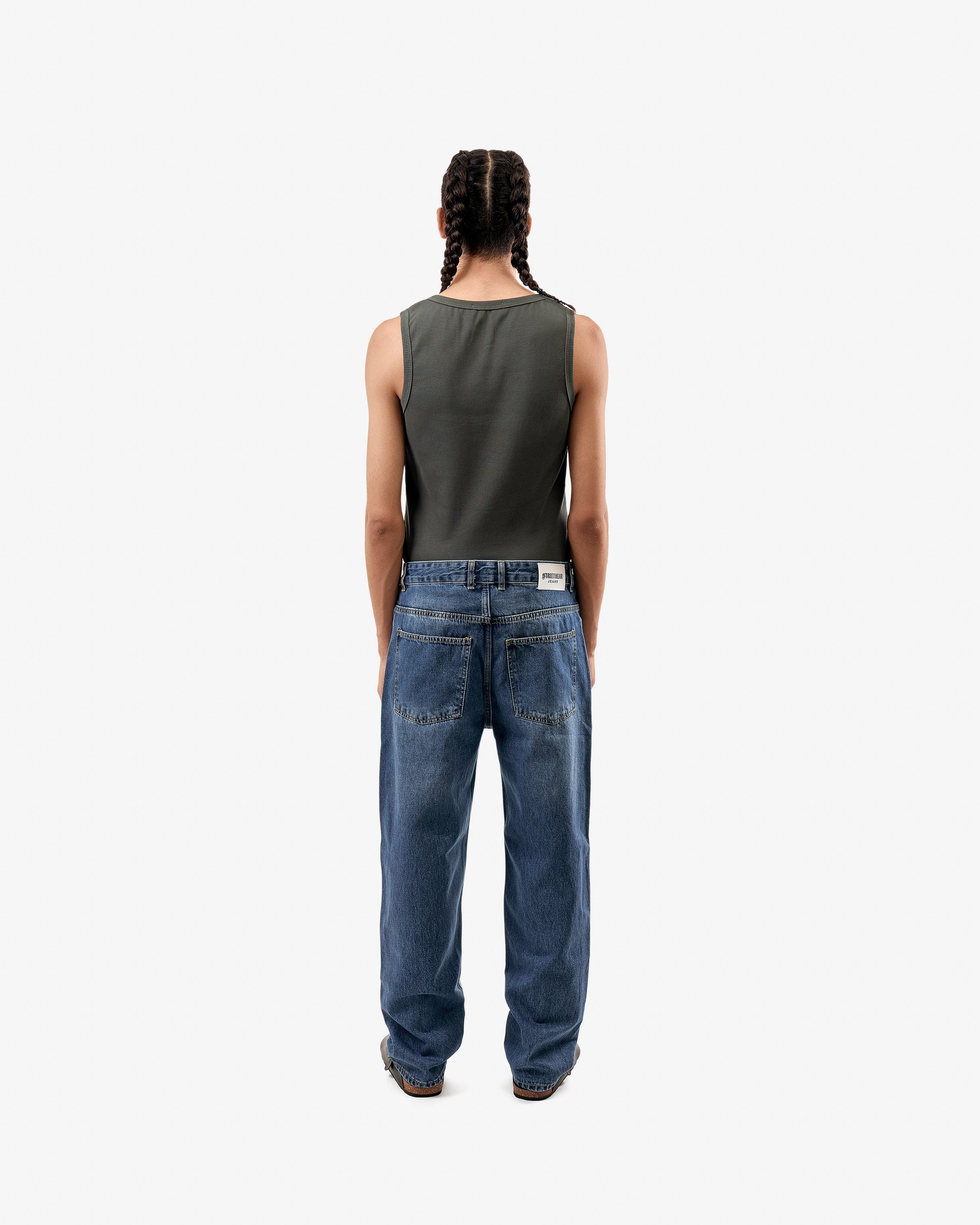 Raw Blue Baggy Fit Jeans