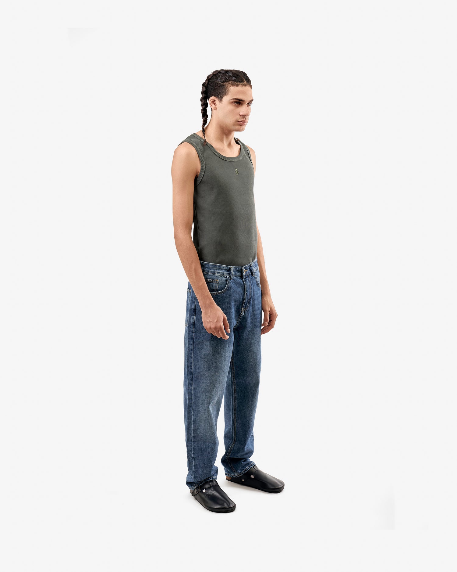Raw Blue Baggy Fit Jeans