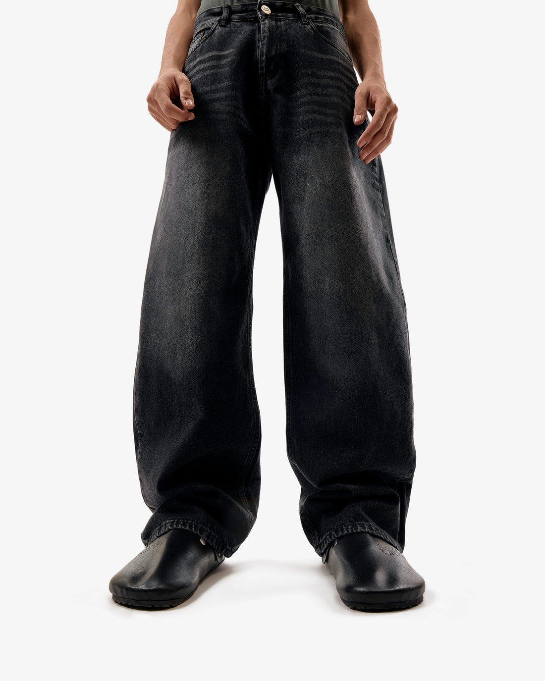 Streetwear Balloon Jeans Black
