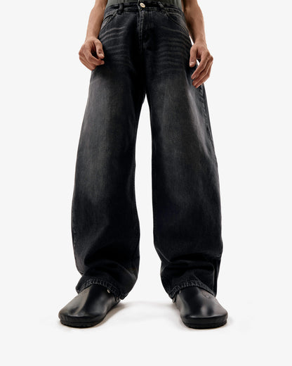 Streetwear Balloon Jeans Black